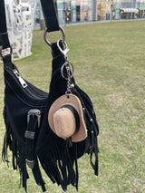 Cowboy Star Tassle Keychain
