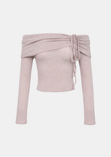 Serin Drape Off-Shoulder Top