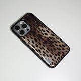 Wild Luxe Leopard Phone Case Smoky Brown (BK_Epoxy)