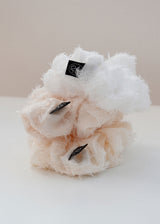 Lace Flower Scrunchie_White