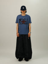 DZ Retro Star Printing Crop 1/2 T