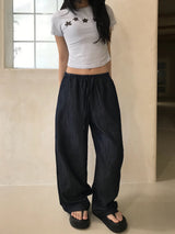 Summer Coast Non-Fade Cool Denim Wide Pants