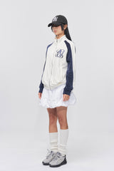 バルーンフィットコットンミニスカート White