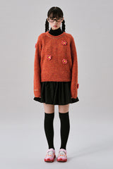 トミーフラワーニット [Orange]