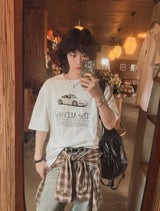 Lindell Vintage Old Car Short Sleeve T-Shirt