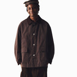 COLLARED COLOR-BLOCK UTILITY JACKET