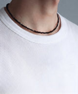 Men’s black beaded necklace_CLEF Pulse NEC