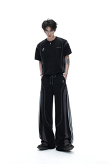 コントラストステッチTシャツ