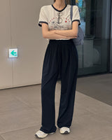 Trow プリント半袖Tシャツ