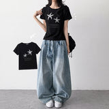 スリムフィット💫 スターフィッシュプリントショートスリーブTシャツ(2 colors)