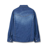 Bluesunflowerホットフィックスウォッシングウェスタンデニムシャツ