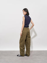 FMACM Dark Stripe Stiff Workwear Machete Pants