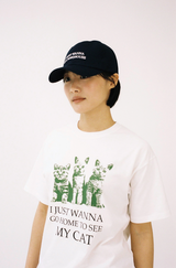 マイハウスキャットTシャツ - ホワイト