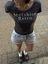 シュークリームUネックTシャツ