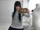 flower corsage half knit