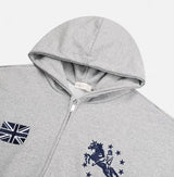 DEET Horse Numbering Two-Way Hood Zip-Up