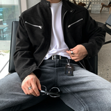 Underbar YKK Two-Way Single Suede Jacket