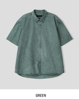 Dio Color Dying Over Short Sleeve Shirt