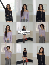 パールバートシャーリングリブ長袖Tシャツ