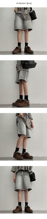 [Basic, Short/S2XL] Miro denim Bermuda pants