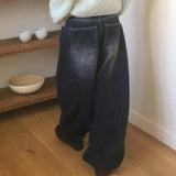 エッセン スラブウォッシングカーブ メガバルーンデニムパンツ