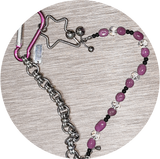 Key chain star necklace