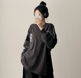 Football Two-Line Loose Fit Sweatshirt