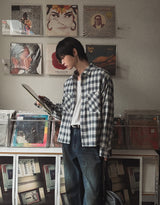 Yuki チェッククロップシャツ