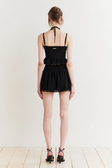 WHISPER BUTTON TOP black