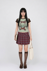 DOTTED HORSE GRAPHIC SLIM TEE