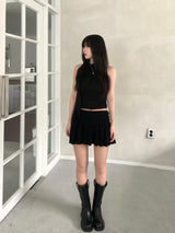 Dice Flared Mini Skirt (2 colors)