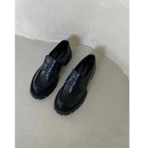 ROUND PLATFORM LOAFER (BLACK)