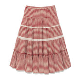 Charelle Tiered Skirt (Red)