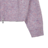 FUZZY MARLED KNIT ZIP UP (3 COLORS)