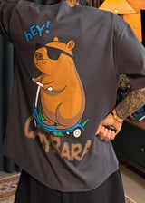 S/S カピバラオーバーサイズクールショートスリーブTシャツ