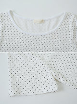 BY Dot Slim Crop Short Sleeve T-shirt (3color)
