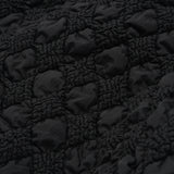 アグリーフード付きジップベスト / ブラック