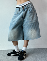 LIGHT BLUE DENIM BERMUDA💦🩵💙 - 3 SIZES
