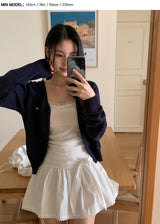 Cozy Lace Rib sleeveless (3color)