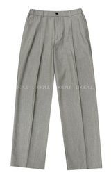 Ever Ranger Round Tuck Side Banding Semi-Wide Slacks