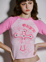 CROSS RAGLAN T