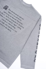 BBD Crushed Faith Pigment Long T-Shirt (Gray)