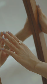 【MADE】 Bubble daisy ring