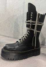 Oun Lace-Up Middle Boots