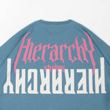 HIERARCHY STUDIOS Unruled - Blue Mirror Wide Oversized T-Shirt