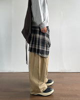 Flap Layered Cotton Pants