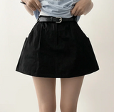 Lipo Pintuck Belt Set Banding Miniskirt