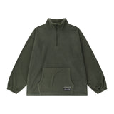 Fleece classic pullover (olive)