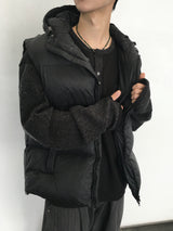 Tailed Padded Hooded Vest 3C