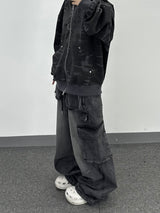 D-Ring Long Denim Pants